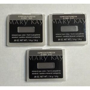Lot of 3 Mary Kay Mineral Eye Color Espresso 013047 Full Size New Discontinued
